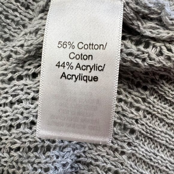 Maurices Women's Loose Knit Open Front Cardigan Gray Size S/M - Picture 9 of 9